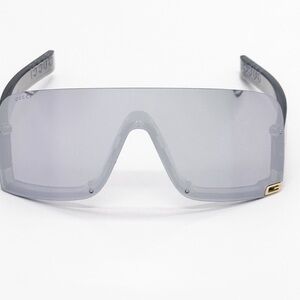 Gucci Gray Shield Sunglasses